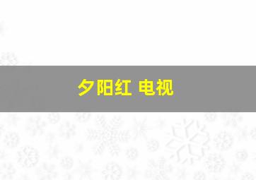 夕阳红 电视